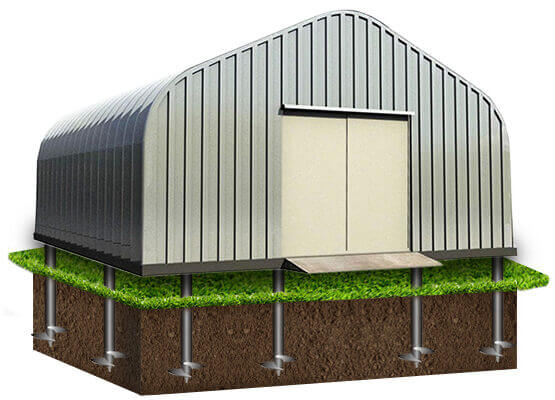 <p>Винтовые сваи для ангара в Дедовске</p>
