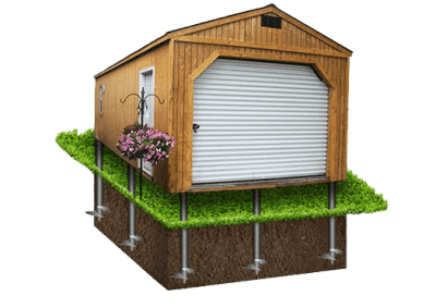 <p>Винтовые сваи для гаража в Дедовске</p>
