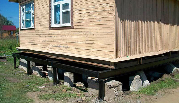 Замена фундамента на винтовые сваи