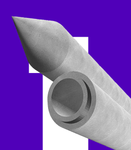 <p>Железобетонные сваи круглого сечения в Волоколамске</p>